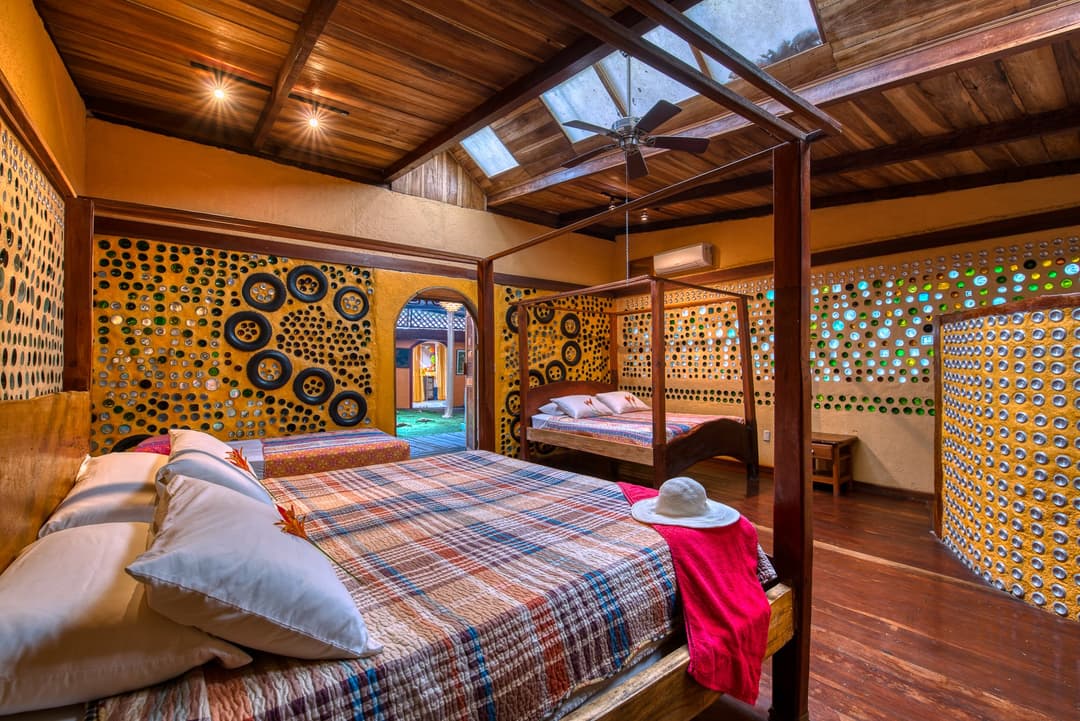 Mini-golf around the Sangrillo trunk — four hand-built holes free for guests